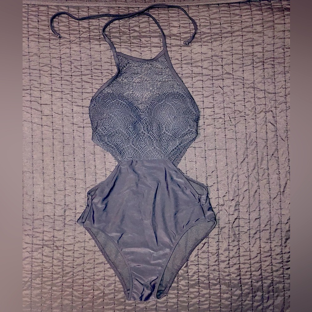 Black One-piece Bathing Suit